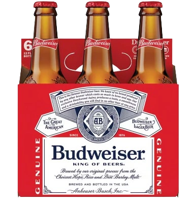 6 Pack Budweiser

